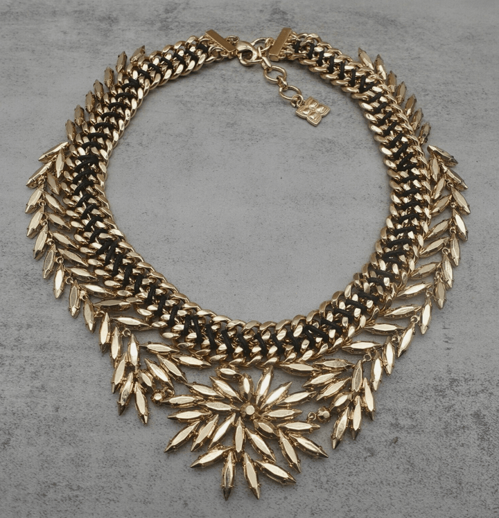 Vintage - Gold Tone Bead Chain Necklace
