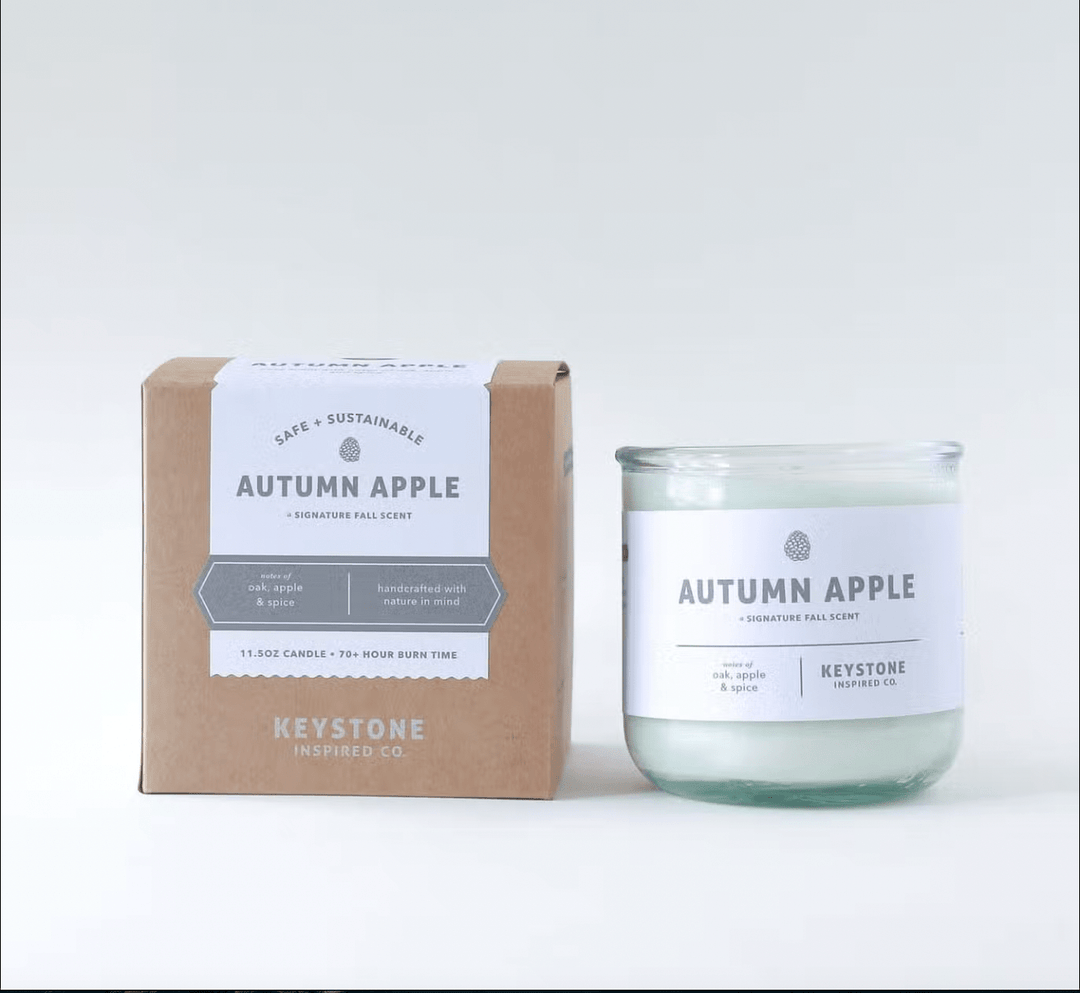 autumn apple candle