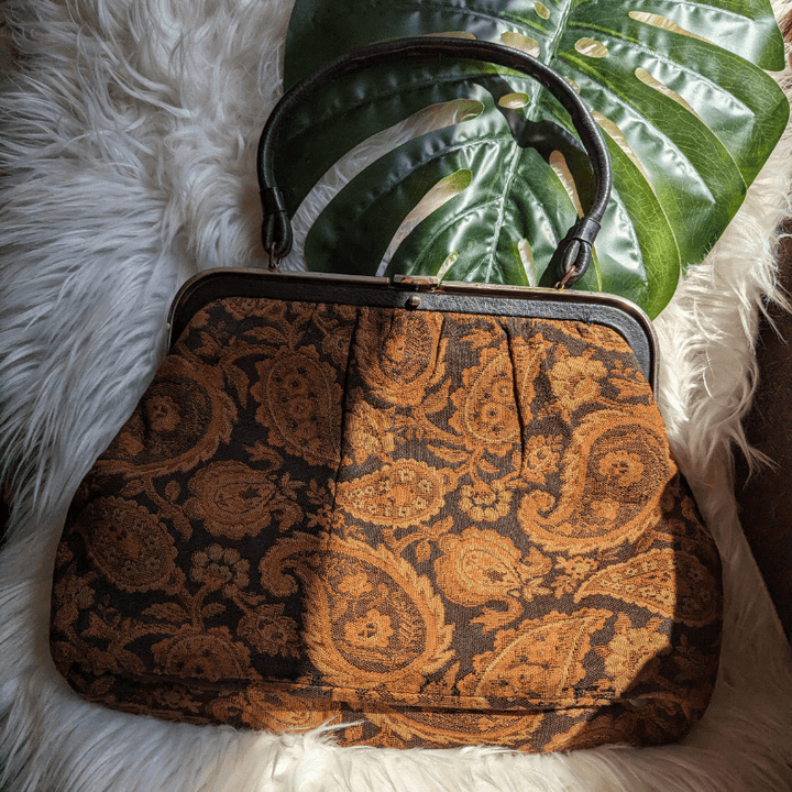Vintage - Paisley Short Handle Handbag