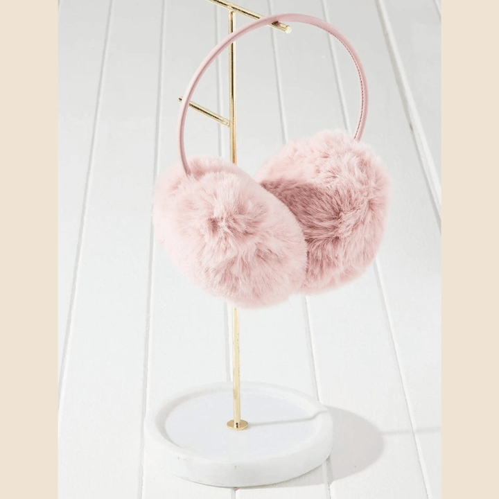 Vegan Fur Earmuffs pink