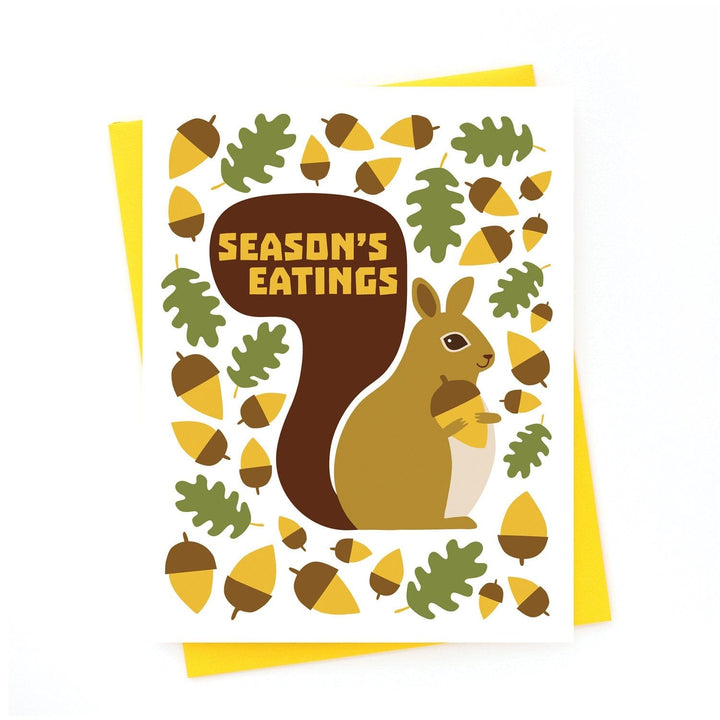 Season's Eatings Squirrel Card