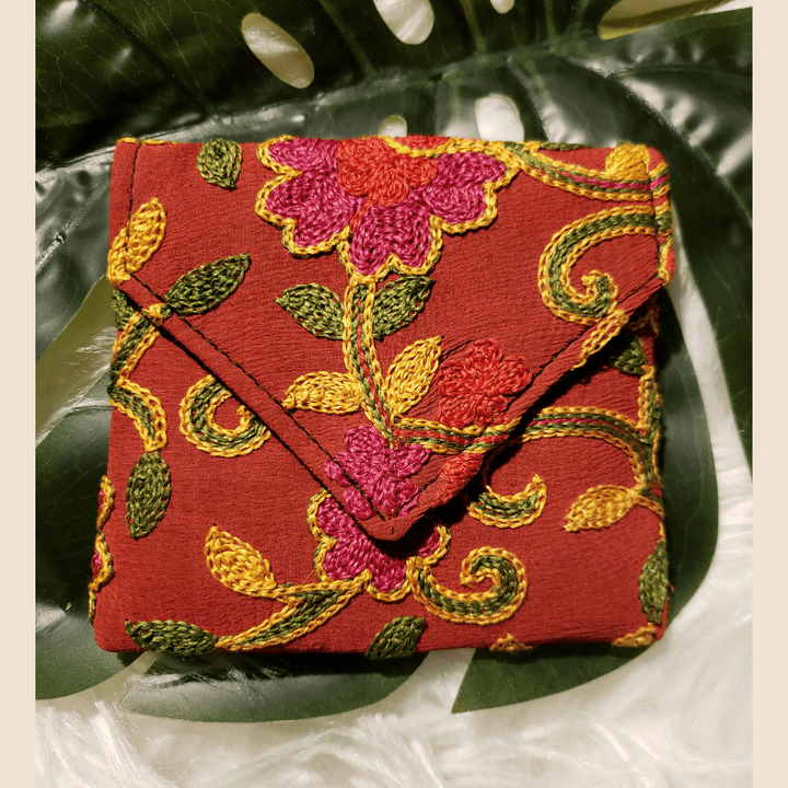 patterned coin pouch