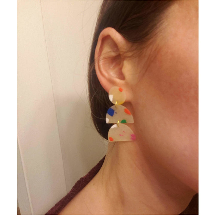 terrazzo earrings