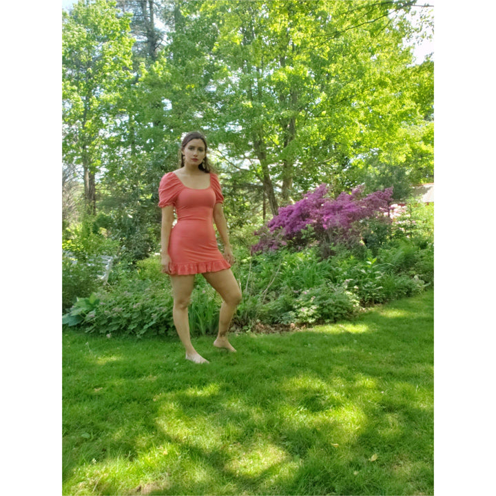 women's pink summer dress