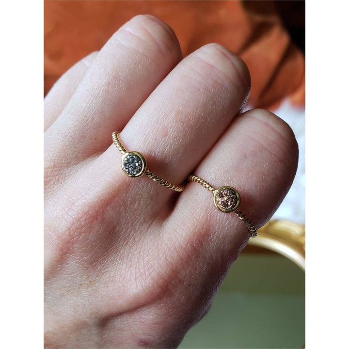 Downtown Druzy Ring - Multiple Stones