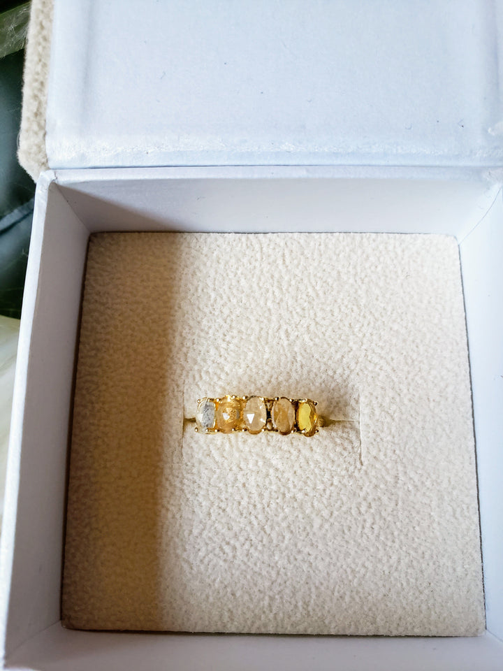 Vintage - Ombre Citrine Ring