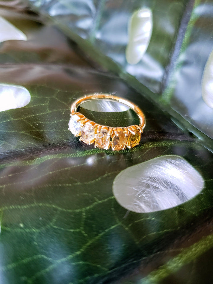 Vintage - Ombre Citrine Ring