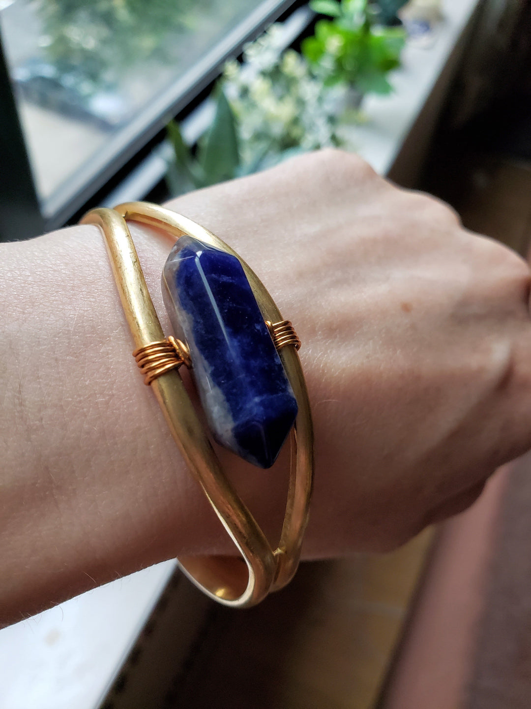 blue gemstone bracelet
