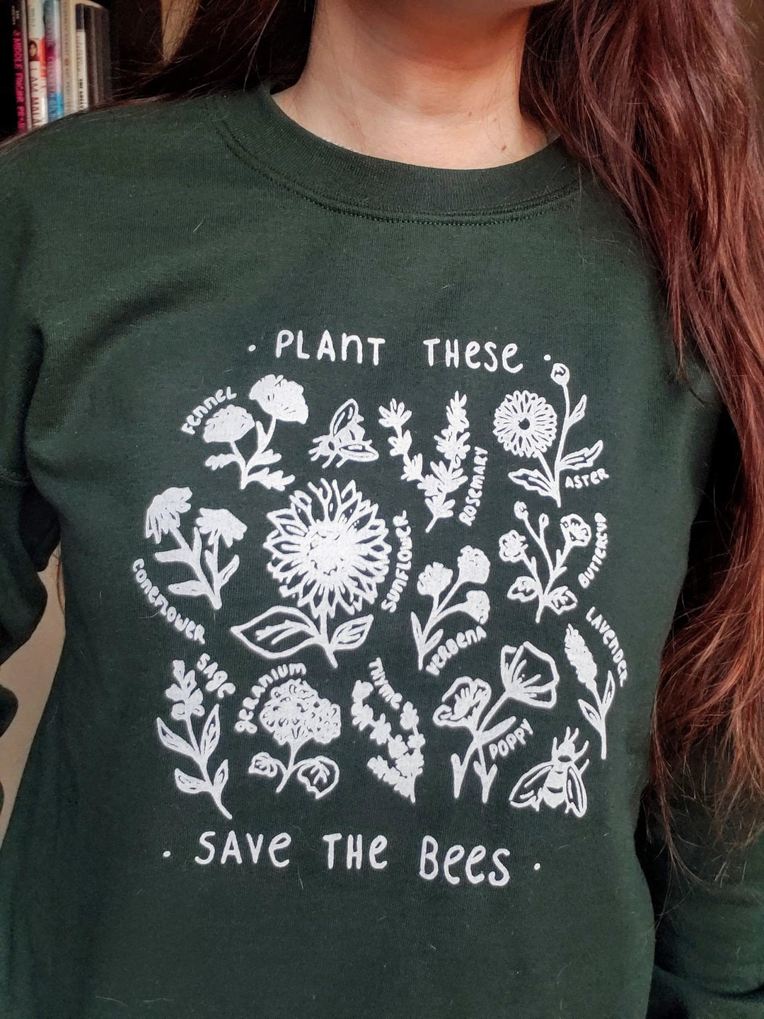 save the bees women's sweatshirt