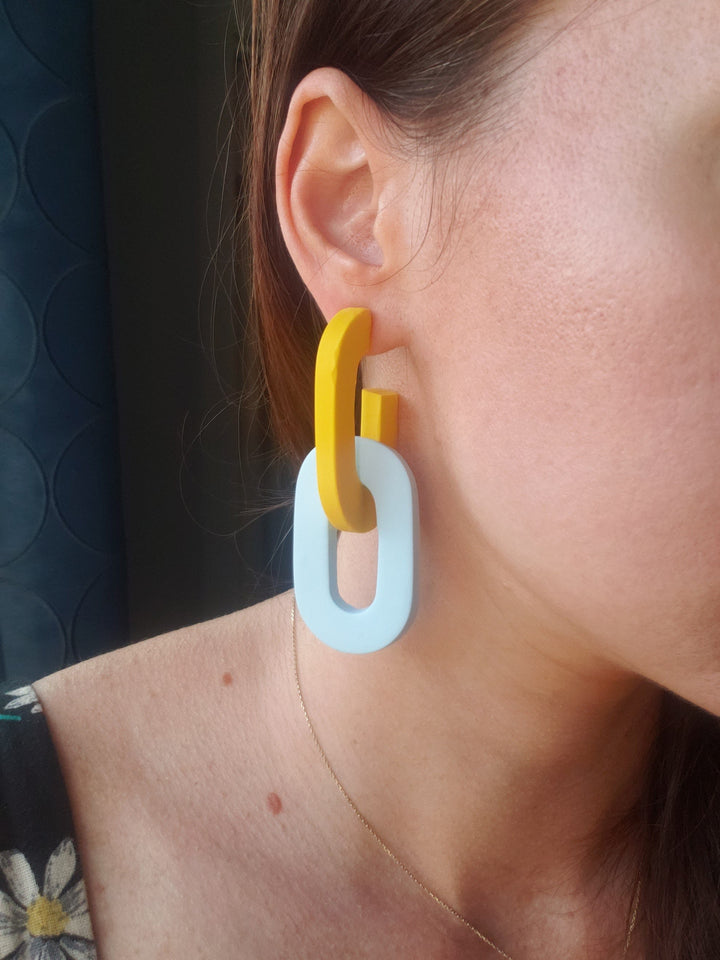funky polymer clay earrings