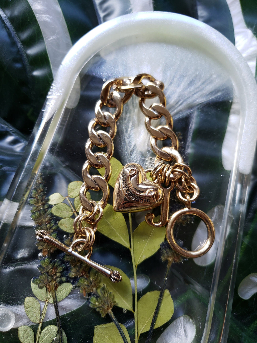 Vintage - Gold Charm Chain Bracelet