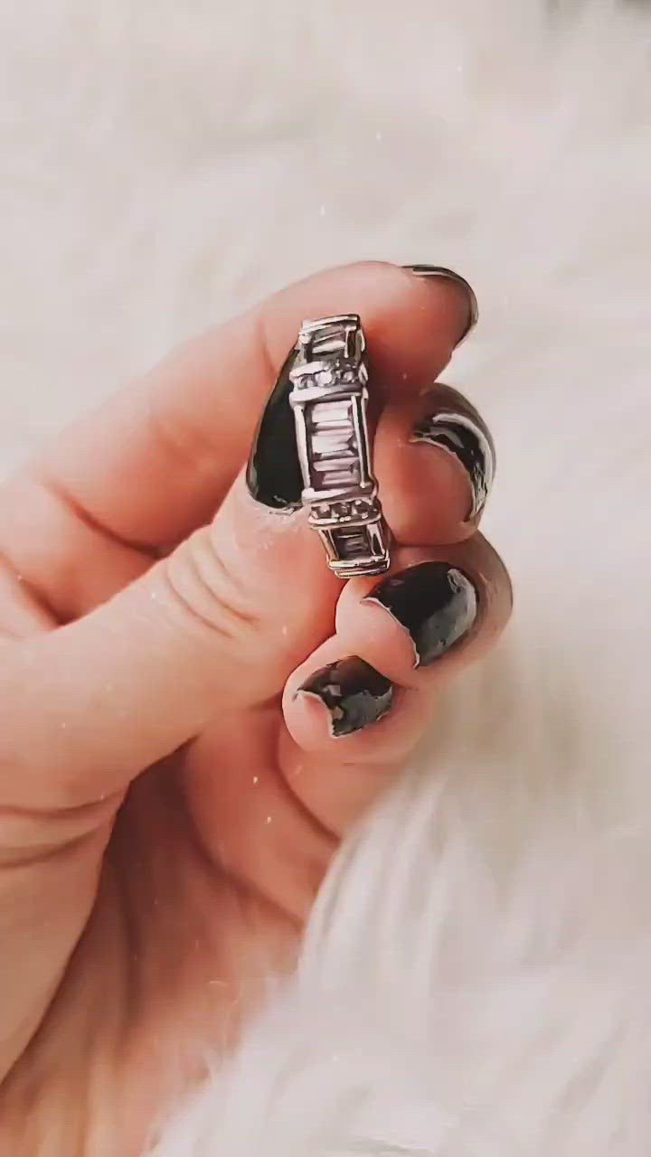 Vintage - Purple & Silver Ring