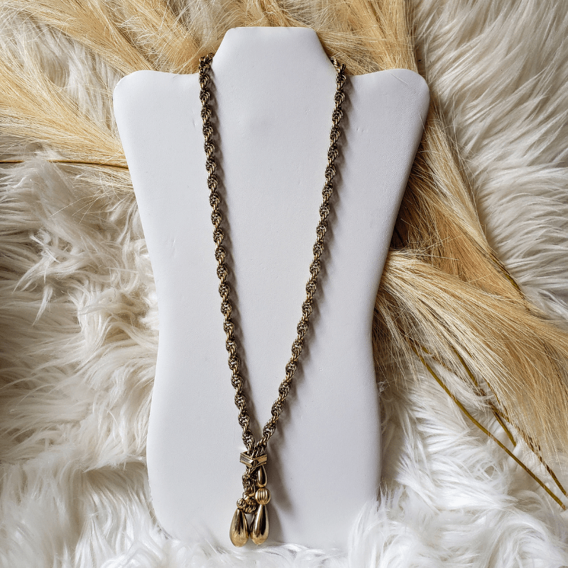 gold pendant long necklace