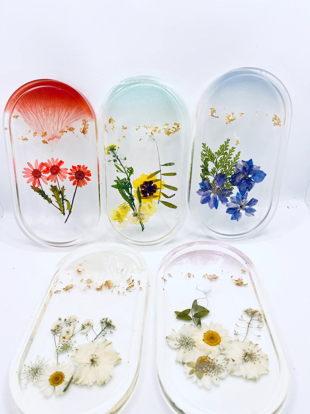 Handmade Botanical Trinket Tray - Multiple Colors