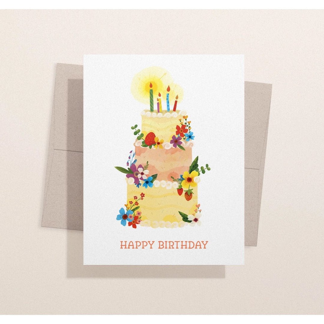 Eco-Friendly Birthday Cake Card