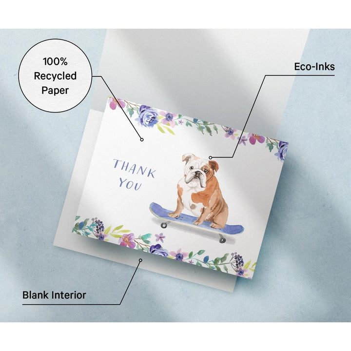 Eco-Friendly Bulldog Thank You Card
