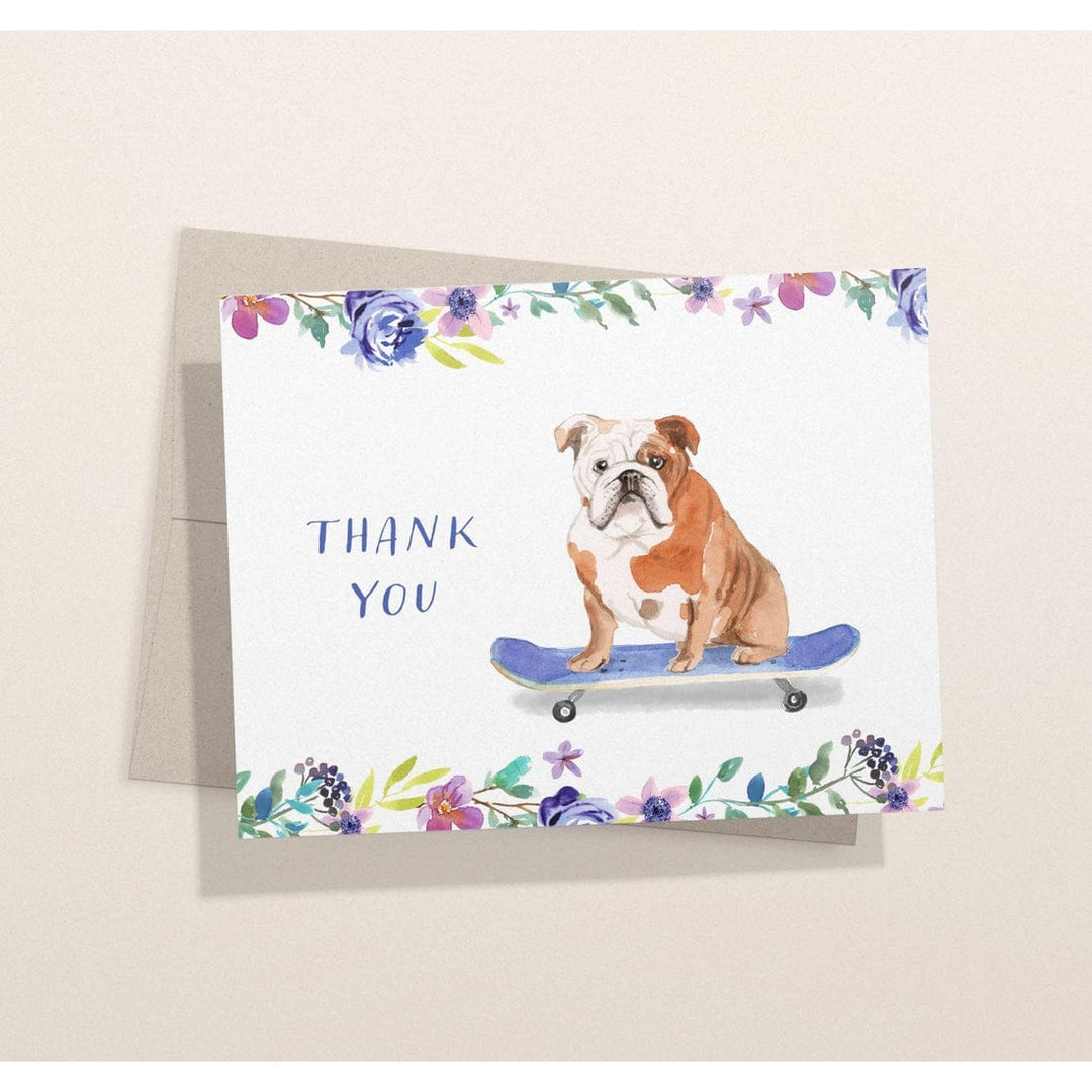 Eco-Friendly Bulldog Thank You Card