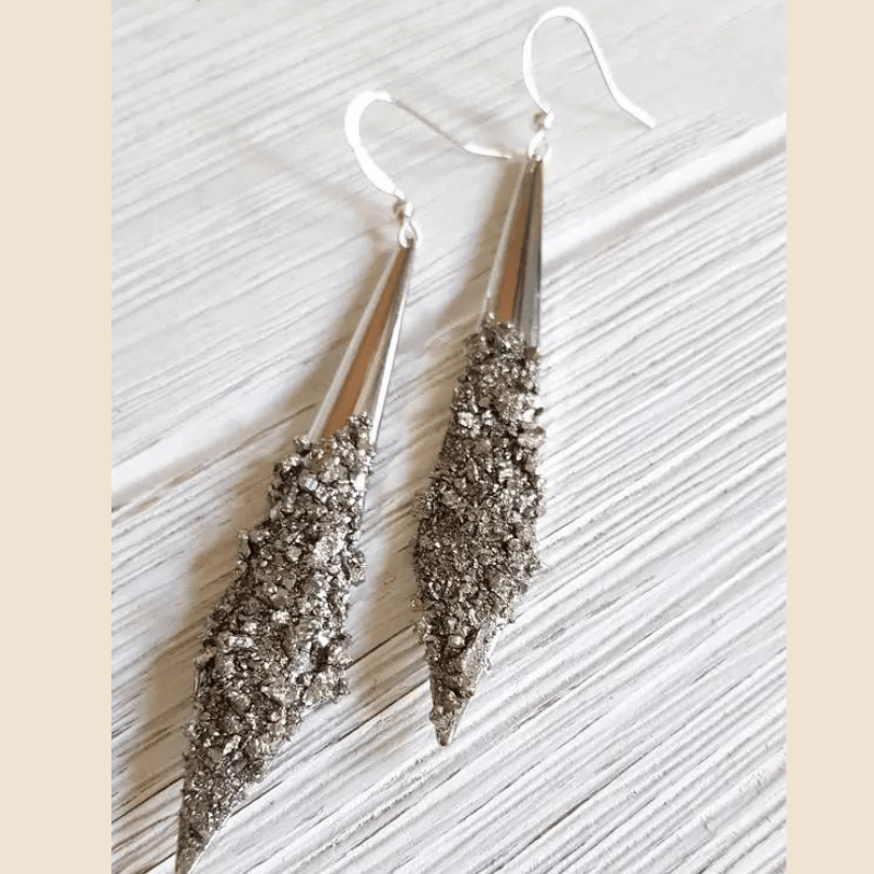 silver chandelier earrings