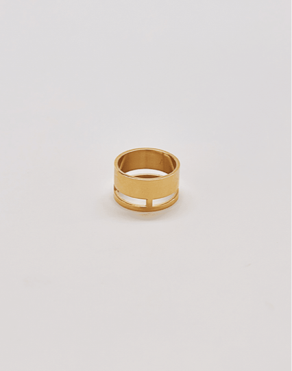 gold stainless steel ring