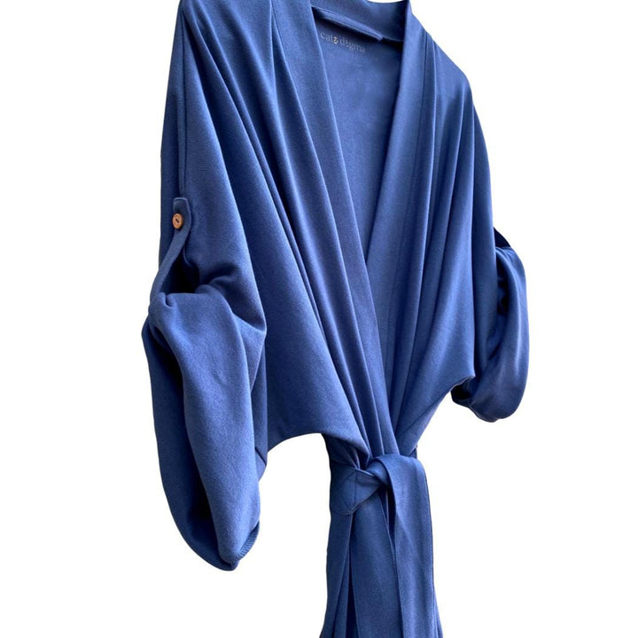 women's blue robe