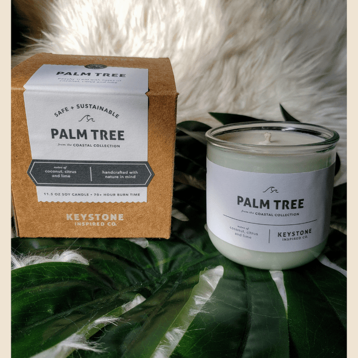 coconut and citrus candle