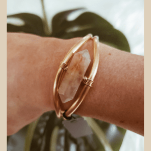 crystal gold bracelet