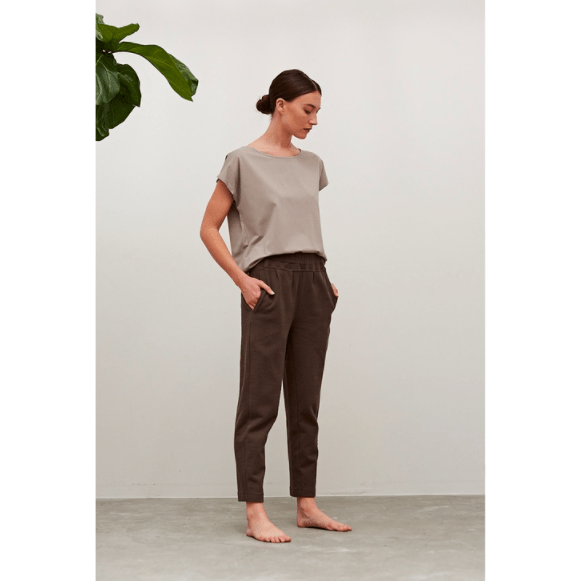 tapered cotton pants