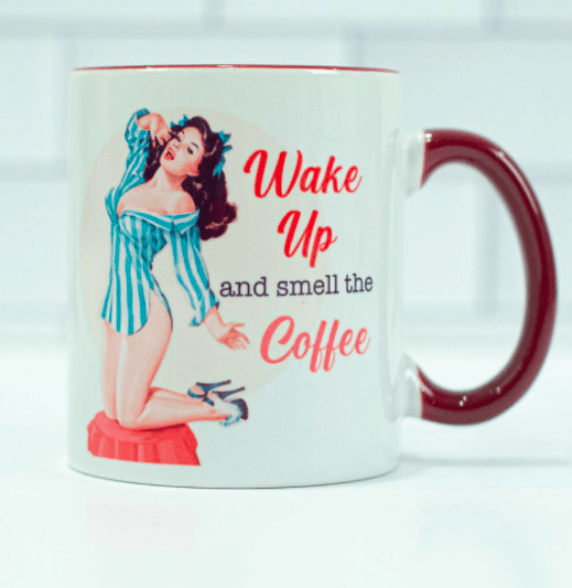 Wake up and smell the coffee mug