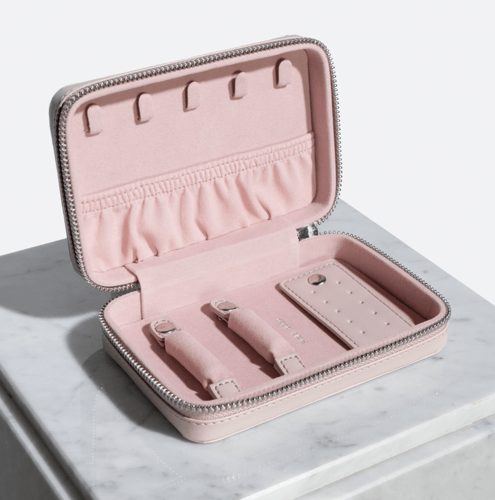 muted pink jewelry case