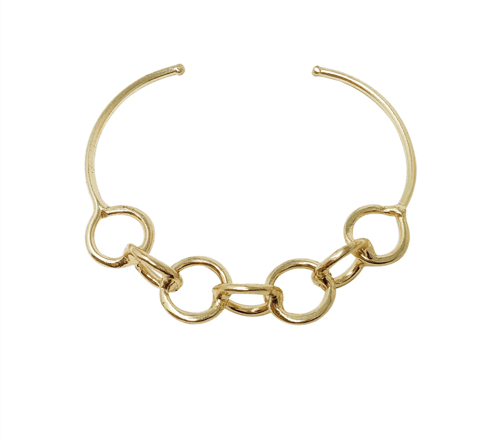 Gold Chain link Cuff