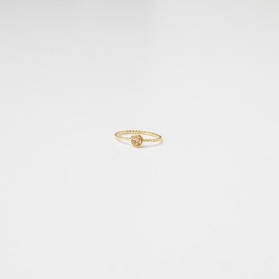 rose gold druzy ring