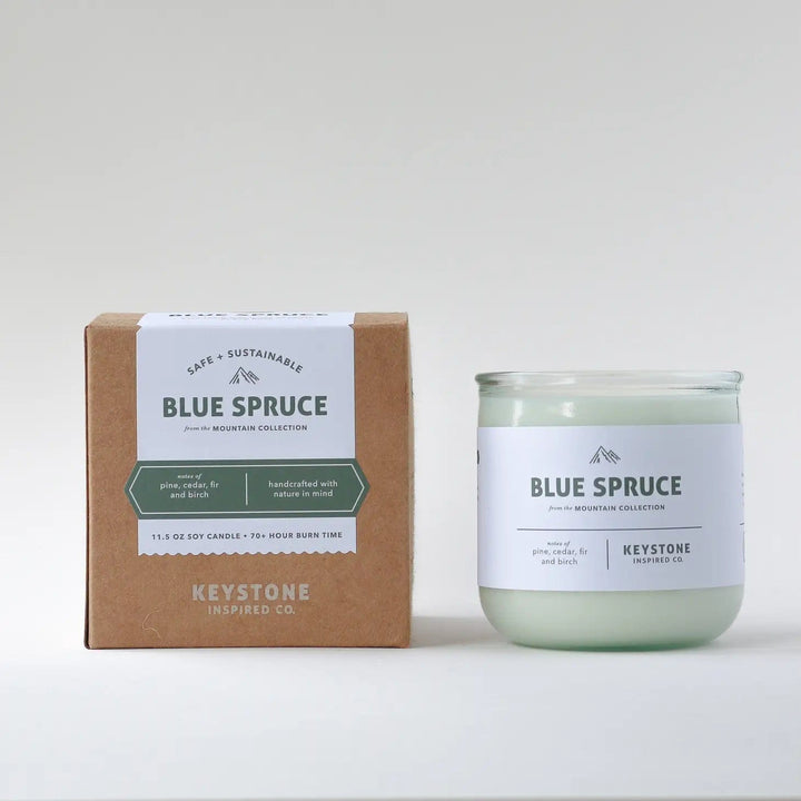 Blue Spruce Christmas Candle