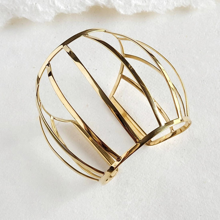 gold dome bracelet