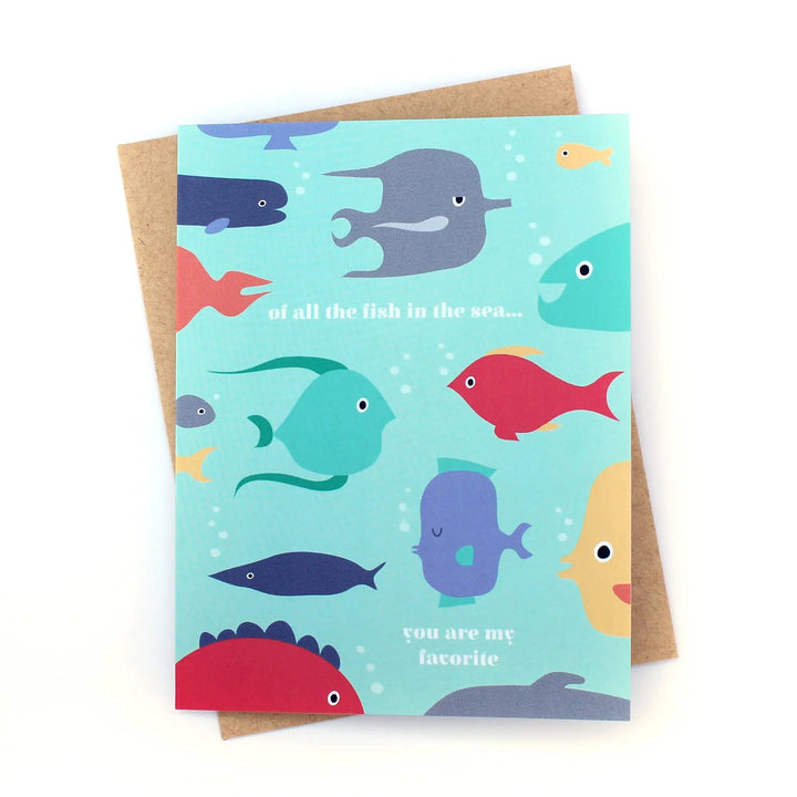 Favorite Fish in the Sea Birthday Card
