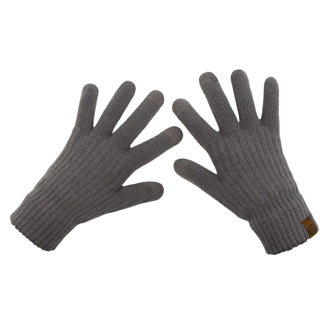 recycled gray gloves
