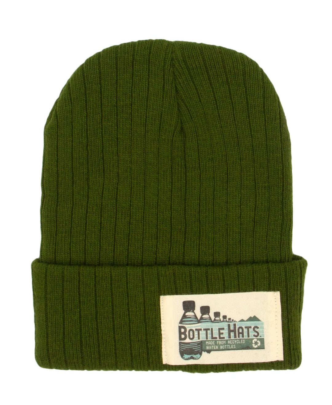 Green Recycled Cable Knit Beanie