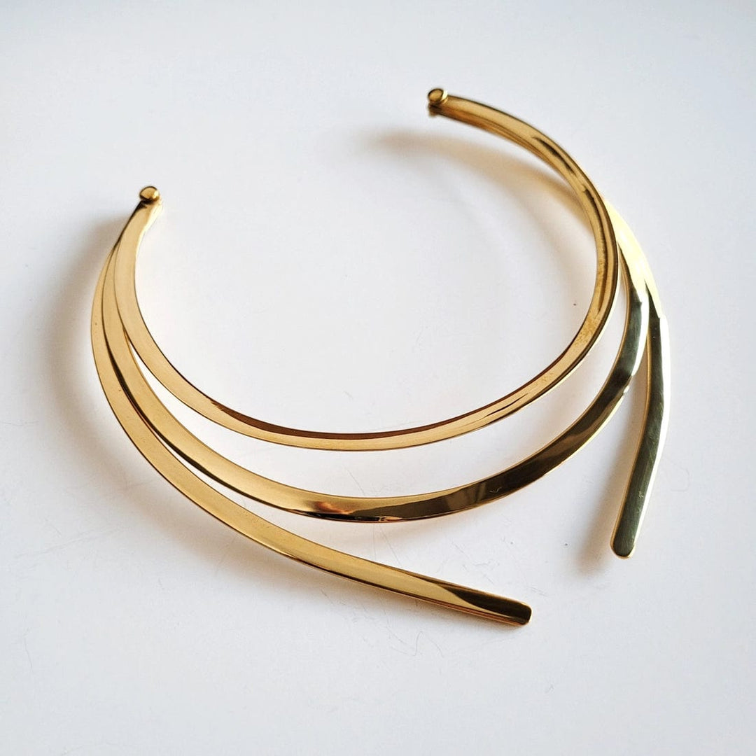 brass collar necklace