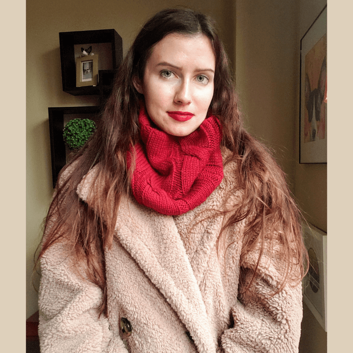 red infinity scarf