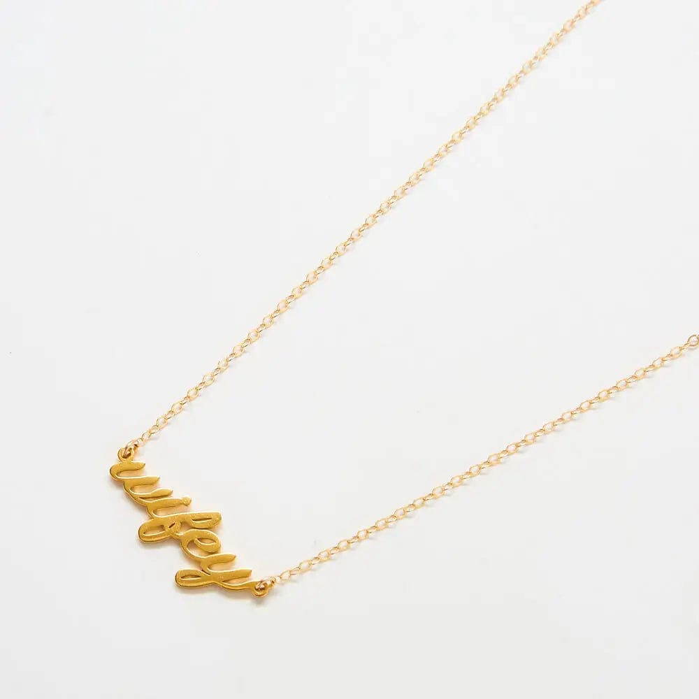 gold wifey necklace